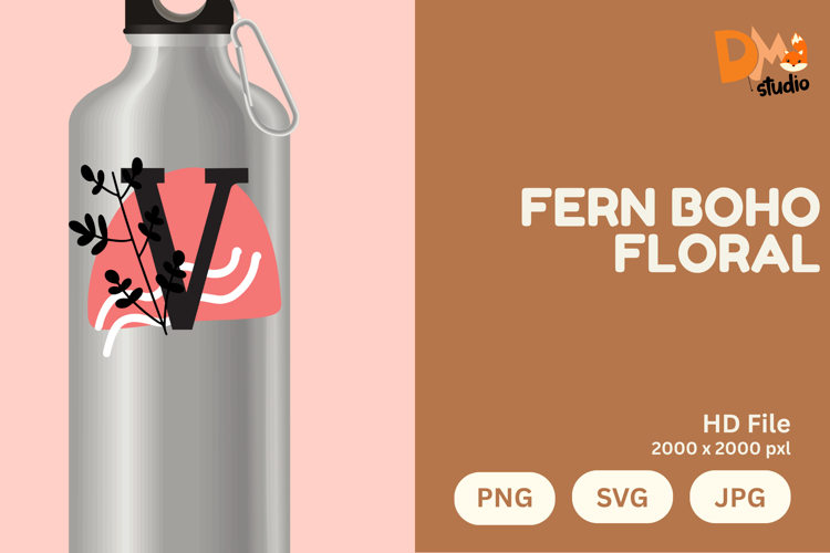 Boho Floral Svg