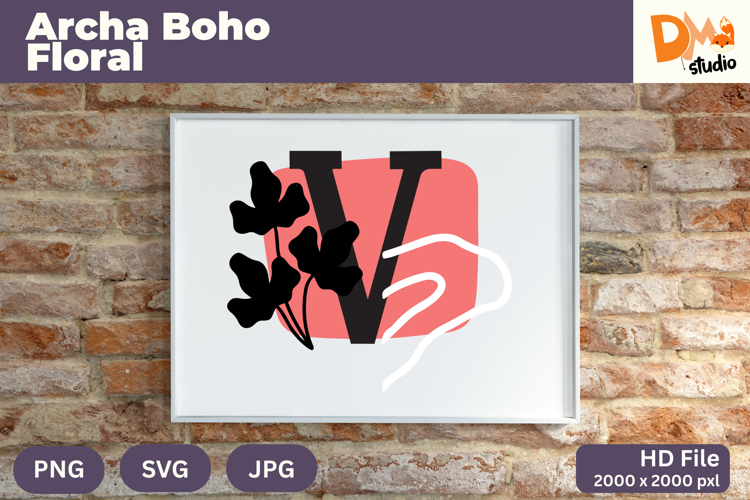 Boho Floral Svg Image 24