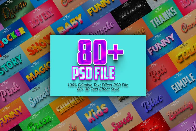 3d Text Effect Style Bundle