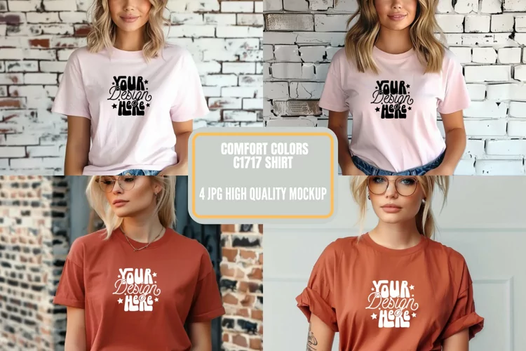 Comfort Colors 1717 Mockups, Comfort Color Mockup