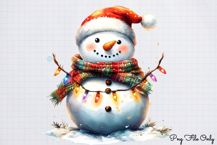 Cute Snowman Clipart Image 23