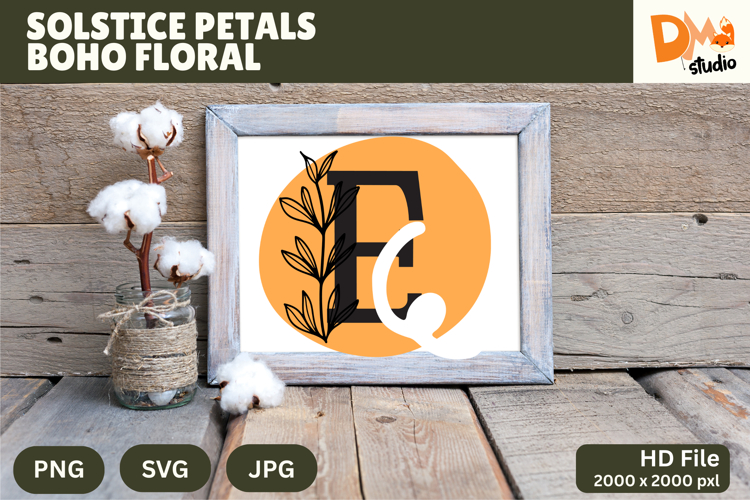 Floral Monogram Letter Svg Image 21