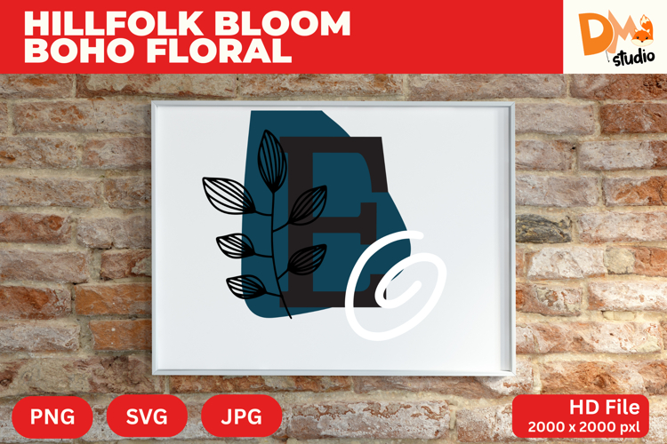 Boho Floral Svg Image 19