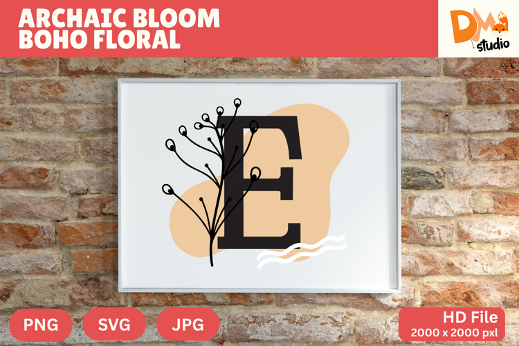 Floral Letter Svg Image 21