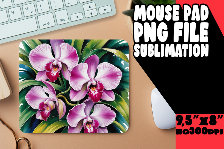 COZY MOUSE MAT CREATIVE SUBLIMATION, Flowers