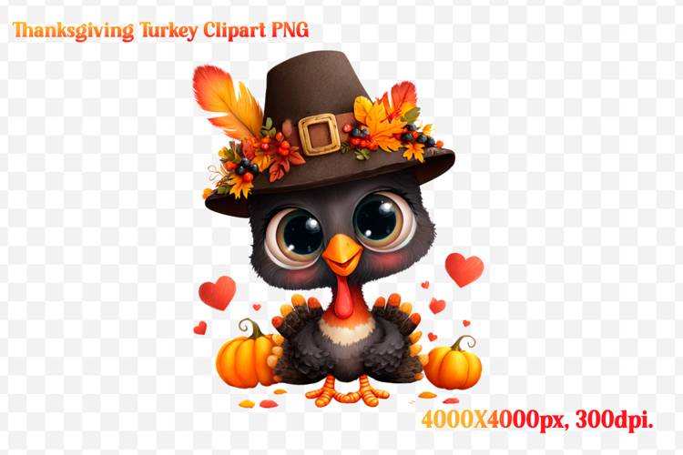 Funny Thanksgiving Turkey Clipart PNG