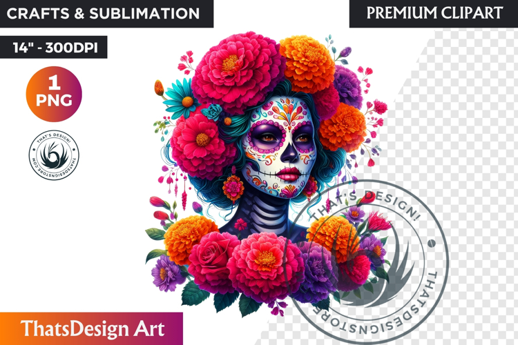 Sugar Skull Clipart Image 18