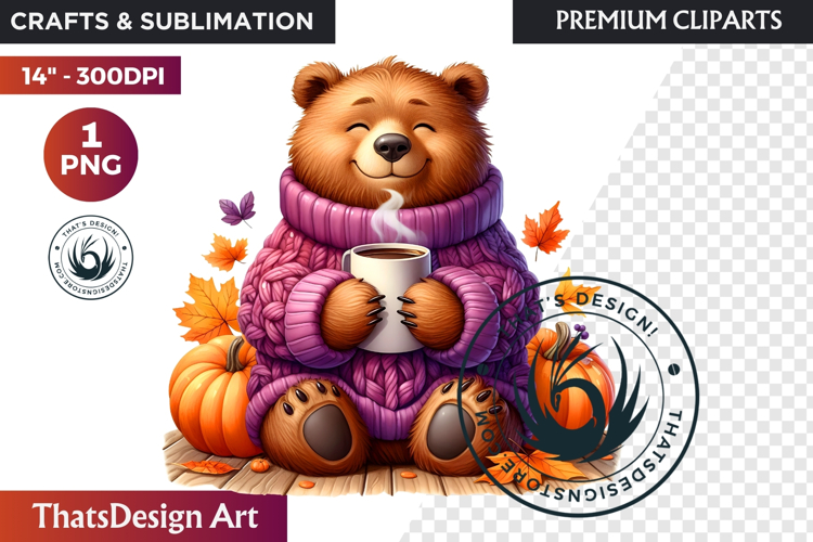 Cute Autumn thanksgiving Baby animal and Pumpkin PNG clipart