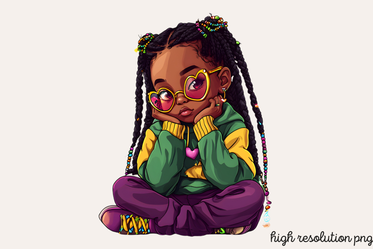 Black Girl Afro Png Image 19