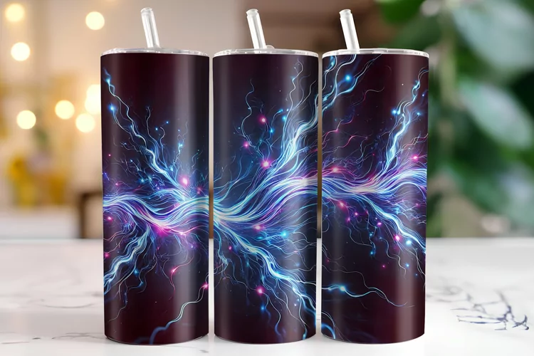 Abstract Waves Tumbler Wrap | Sublimation | Tumblers
