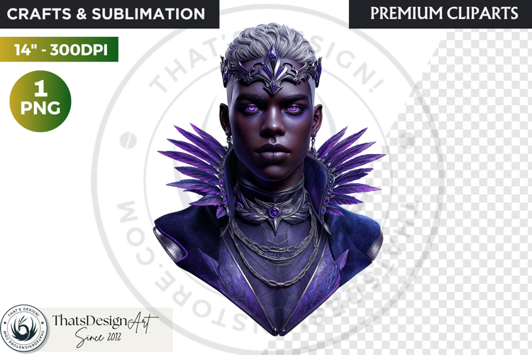 Fantasy Ruler Clipart PNG, Fantasy King & Queen Portrait