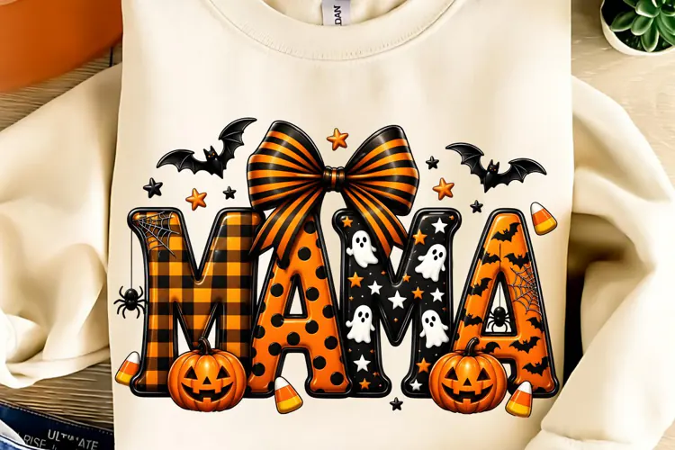 Mama PNG, Halloween Sublimation PNG, Trending Halloween PNG