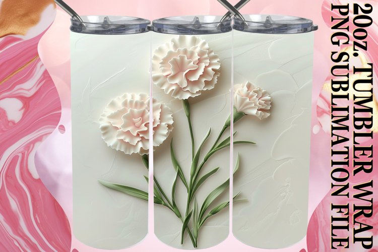 Petal Perfection: Sublimation 20oz Tumbler example image 1
