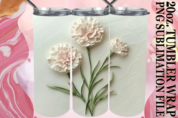 Petal Perfection: Sublimation 20oz Tumbler