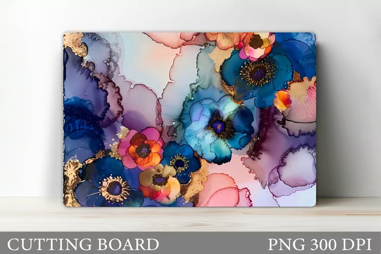 Flowers Cutting Board Design. Flowers Kitchen Cutting Board