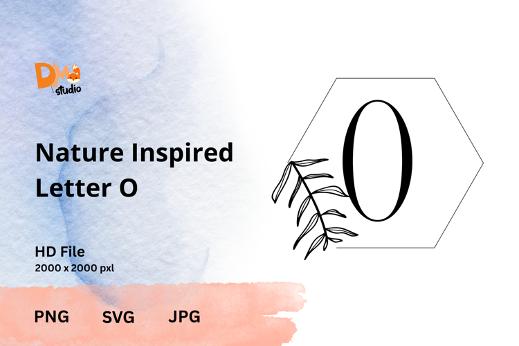 Leaf Monogram Svg Image 12