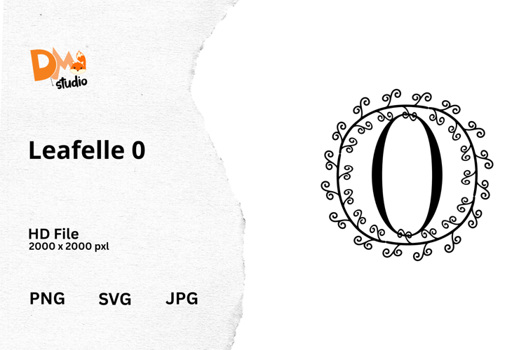 Floral Monogram Letter Svg Image 3
