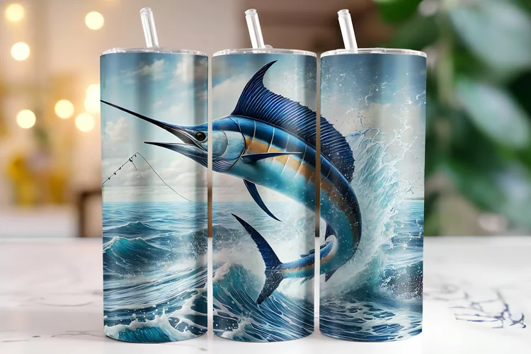 Fish Tumbler Wrap | Sublimation | Tumblers