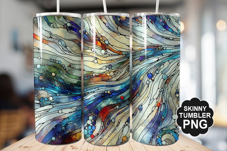 Stained On Stained Glass Tumbler Warp - Tumbler Design