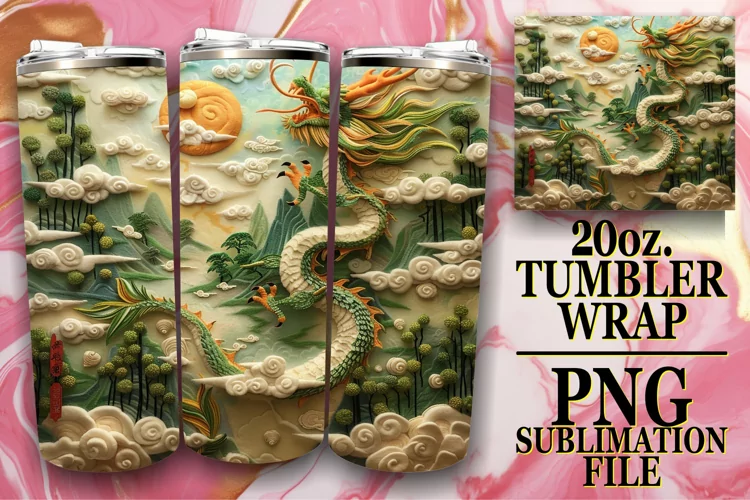 Springtime 3D Tumbler Design - 20oz