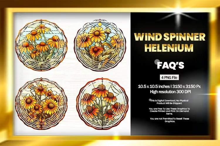 Helenium Wind Spinner Sublimation - 04 Variations