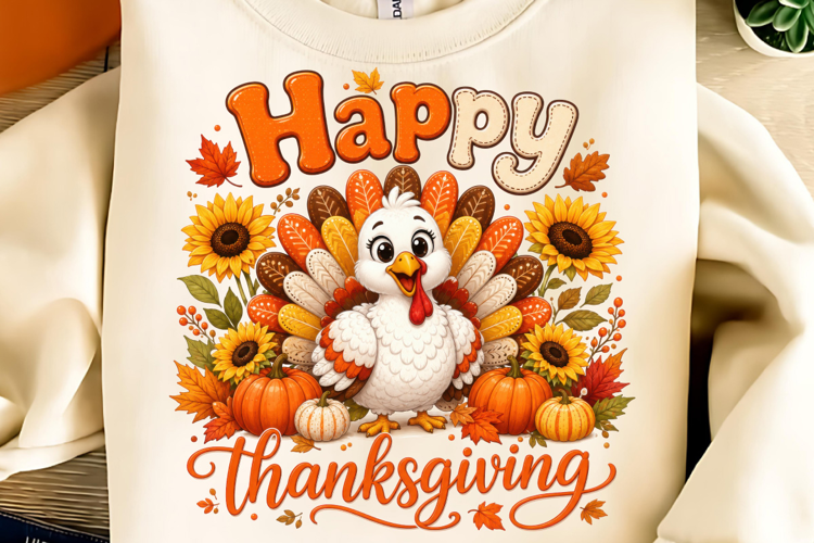 Happy Thanksgiving PNG, Funny Thanksgiving PNG, Fall Pumpkin