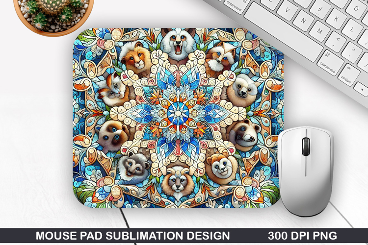 Mouse Pad Sublimation, Christmas Mouse Pad PNG Design