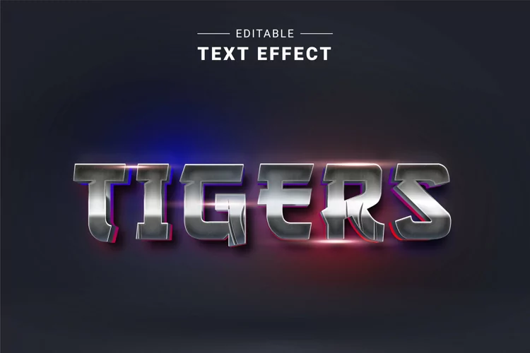 Editable Text Effect for Illustrator. Vector Graphic styles