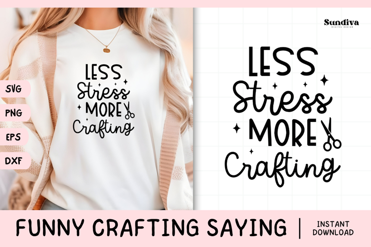 Funny Crafting Quote SVG For Crafter | More Crafting