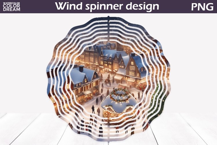 Christmas Wind Spinner PNG | Winter Wind Spinner PNG