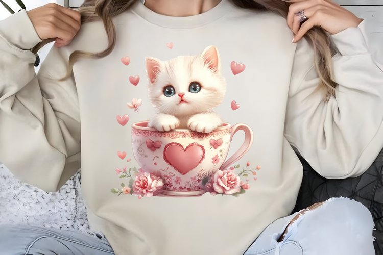 Cute Cat Clipart Image 15