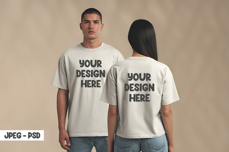 White Tshirt Mockup Image 17