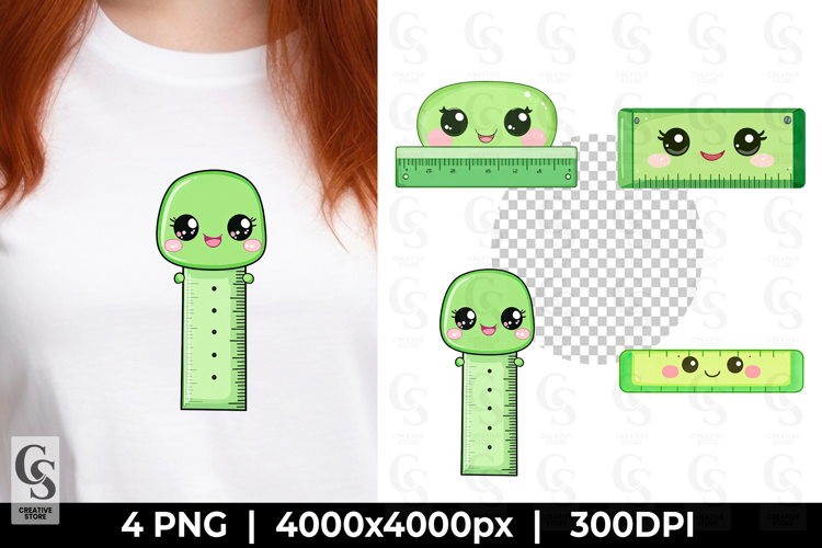 Kawaii Ruler PNG Clipart Cute School Supply
