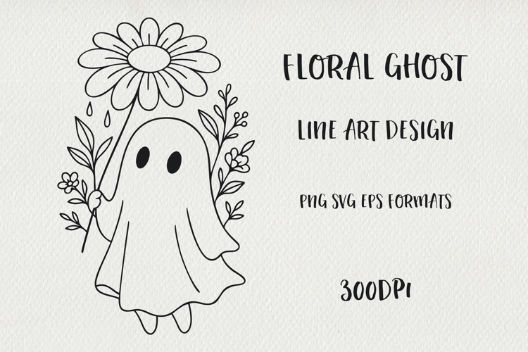 Floral Outline Svg