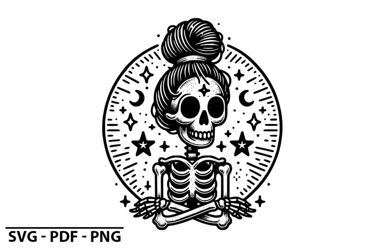 Funny Skeleton SVG Design | High Quality SVG File