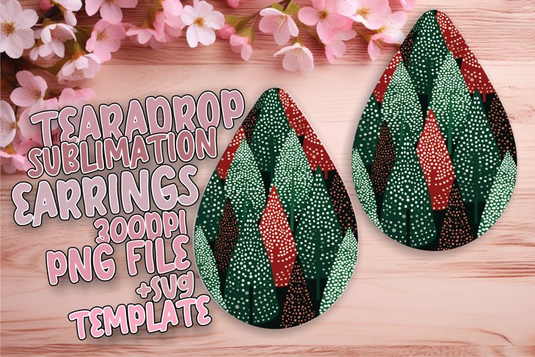 Holiday Spirit Teardrop Earrings example image 1