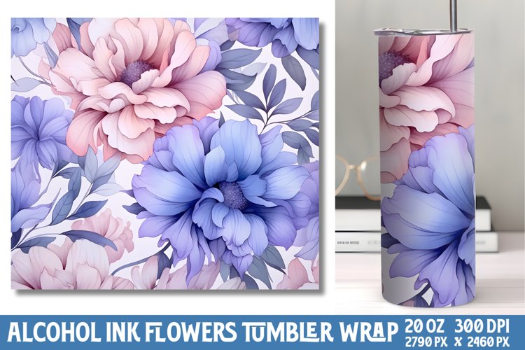 Alcohol Ink Tumbler Wrap Image 16