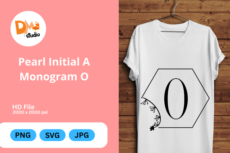 Pearl Monogram Svg Image 16
