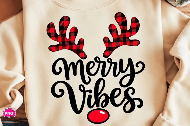 Merry Vibes PNG, Christmas Shirt PNG, Christmas PNG, Xmas