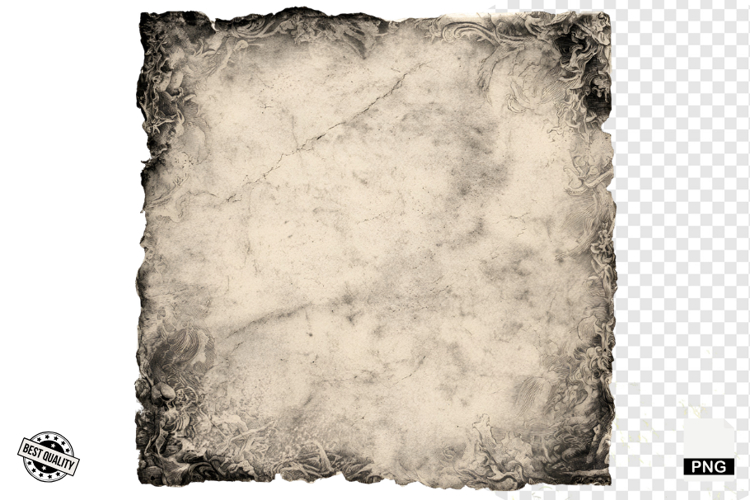 Halloween Goth Old Paper Clipart example image 1