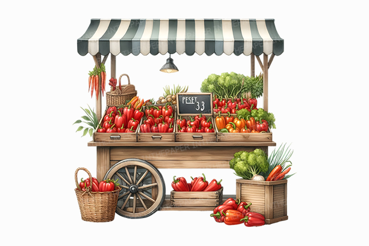 Farmers Market Clipart Image 2
