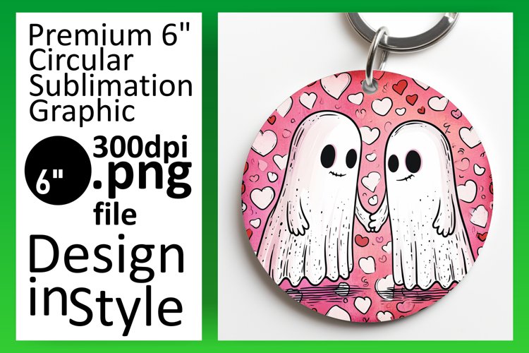 Charming Valentines Ghost Art