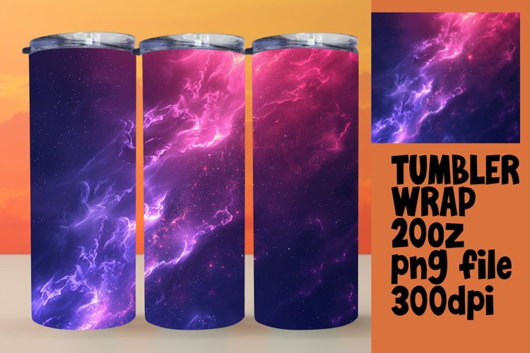 Colorful Tumbler Wrap with Gradient Pattern for 20oz
