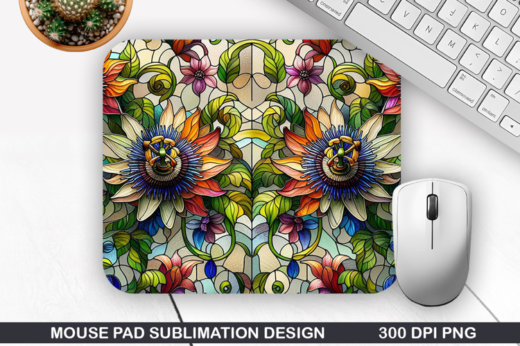 Mouse Pad Sublimation, Summer Flower Mouse Pad PNG Design