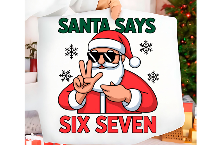 Funny Christmas Six Seven 67 Png t-shirt trendy design Png