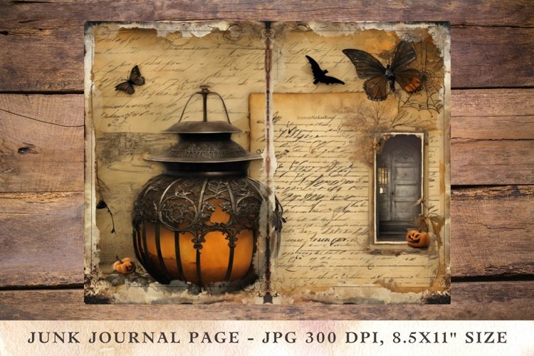 Printable Junk Journal Pages halloween 45