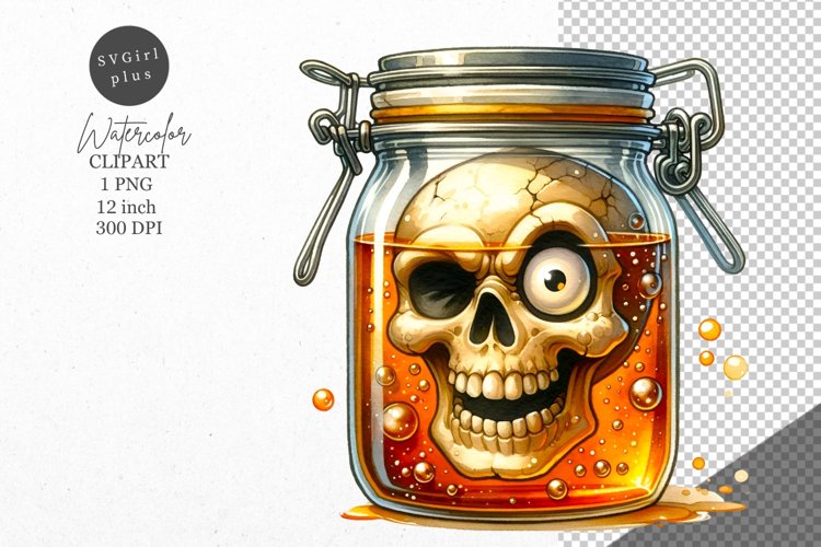 Halloween clipart, Skull clipart, Autumn clipart