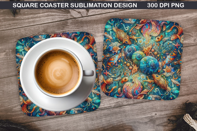Summer Coaster Sublimation, Summer Coaster PNG Design
