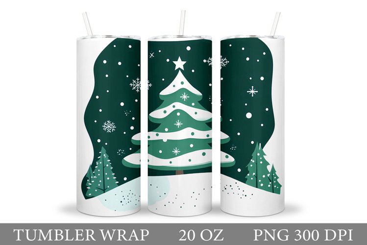 Christmas Tree Tumbler Design. Christmas Tree Sublimation