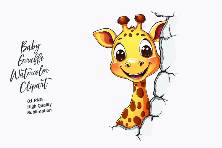 Cute Giraffe Clipart Image 15